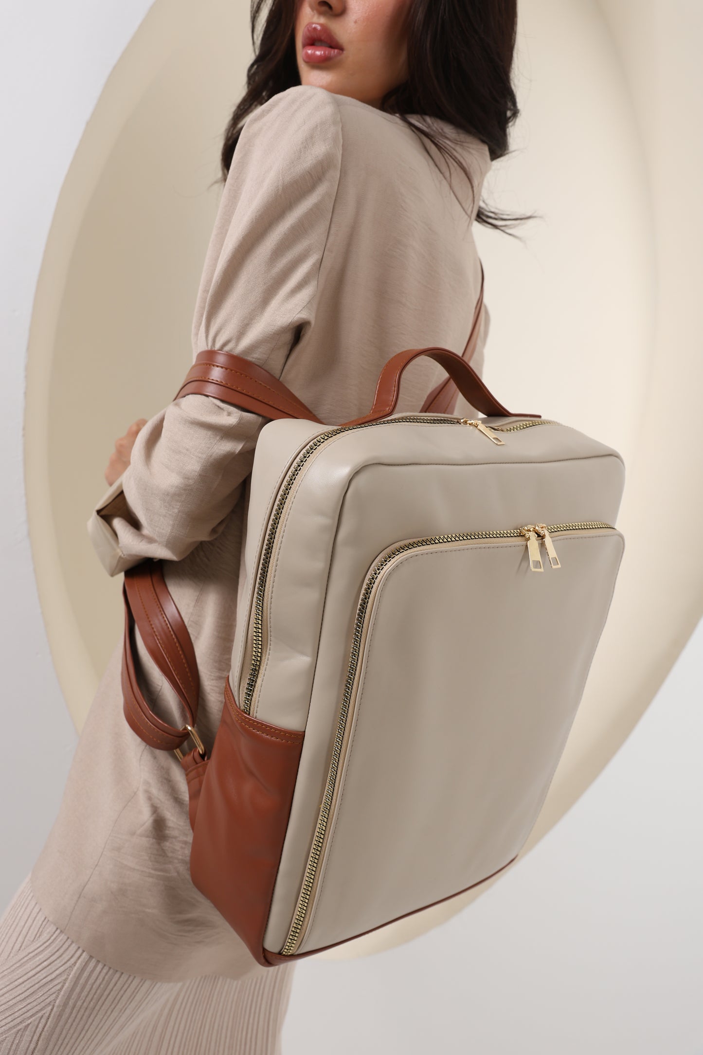 XEN Beige*Havan Laptop Backpack