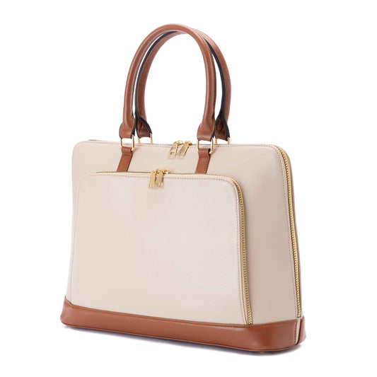 XEN Beige*Havan Laptop Briefcase