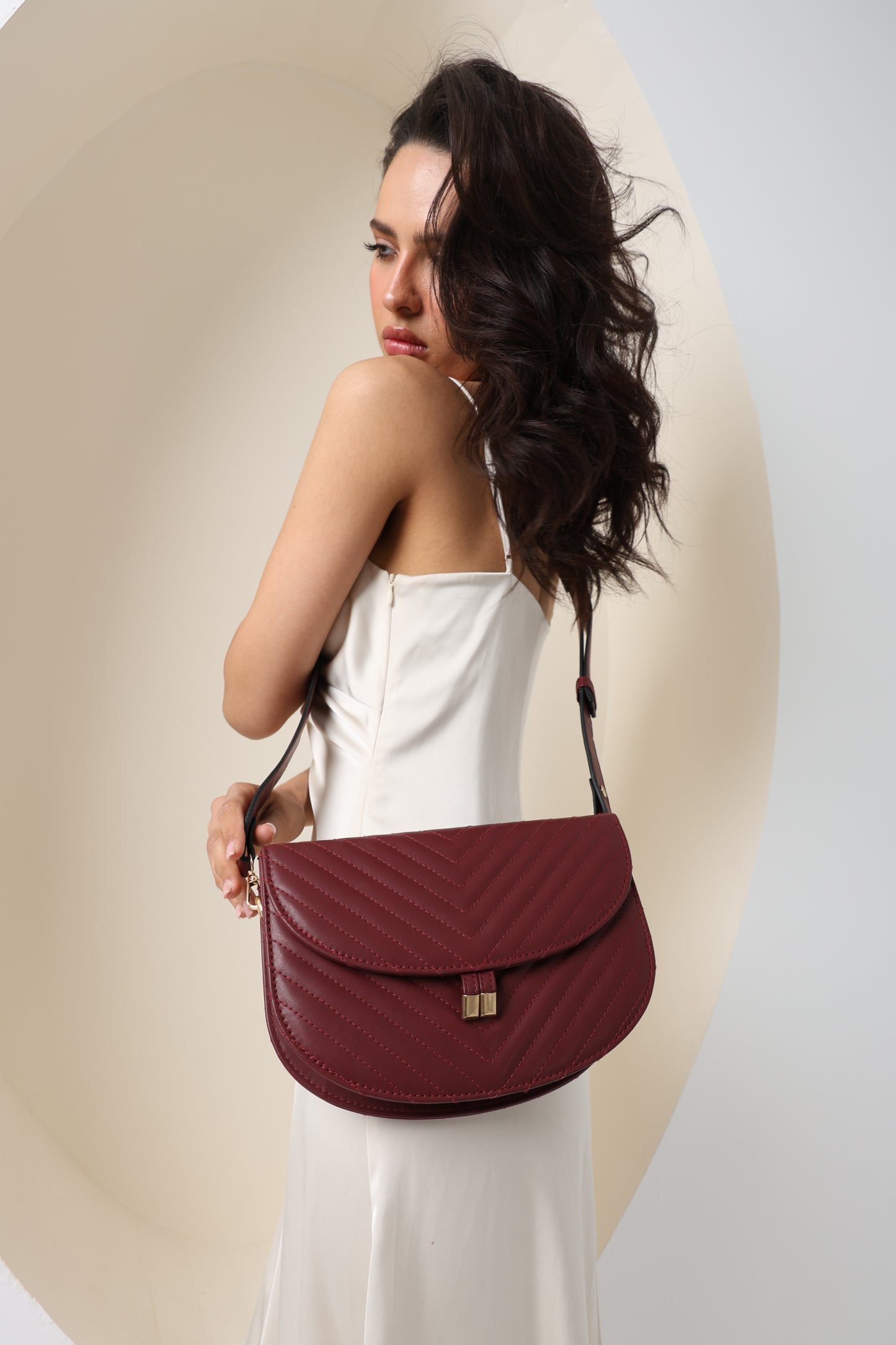 MONOGRAM Burgundy Crossbag