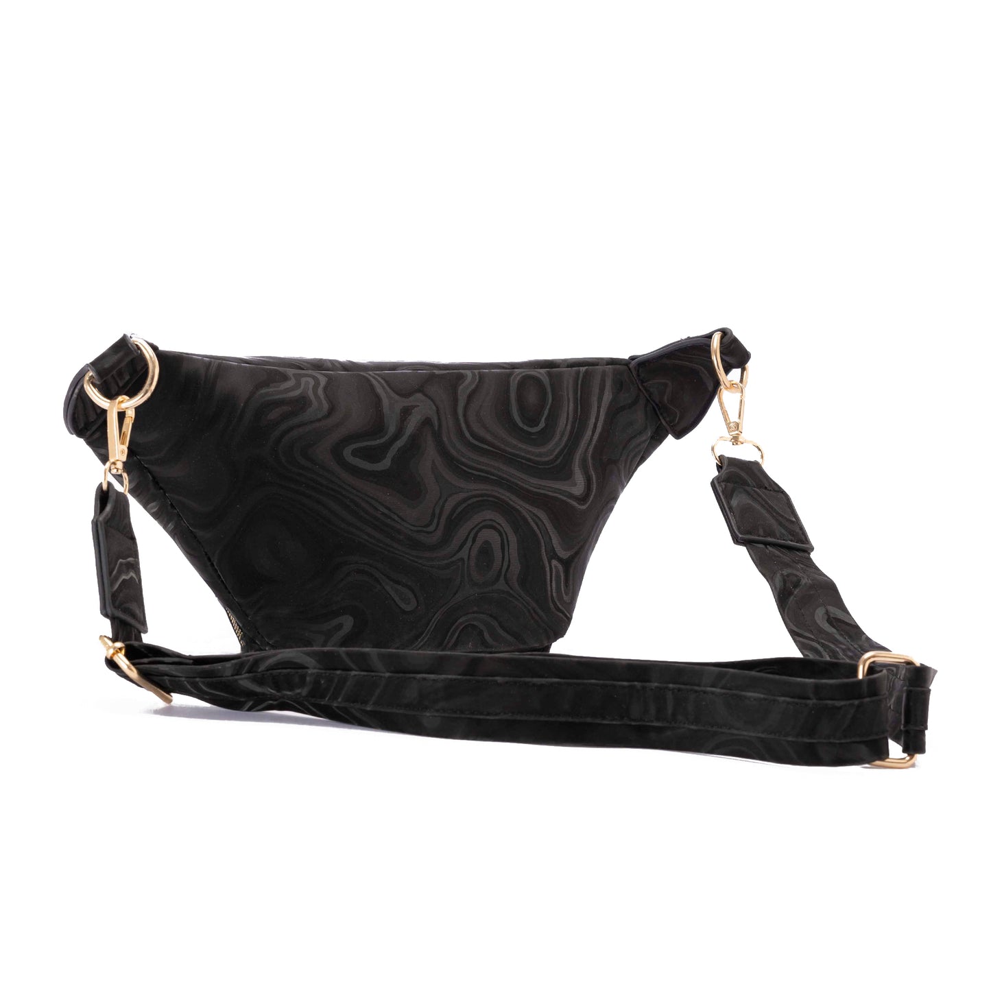 WATERPROOF Black Fannypack With Front Pocket