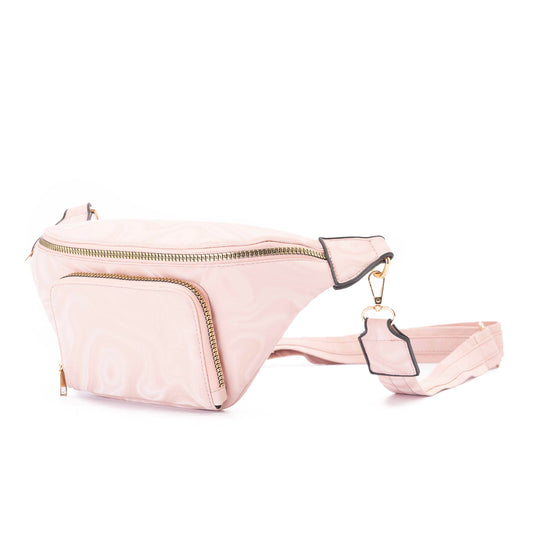 WATERPROOF Pink Fannypack With Front Pocket