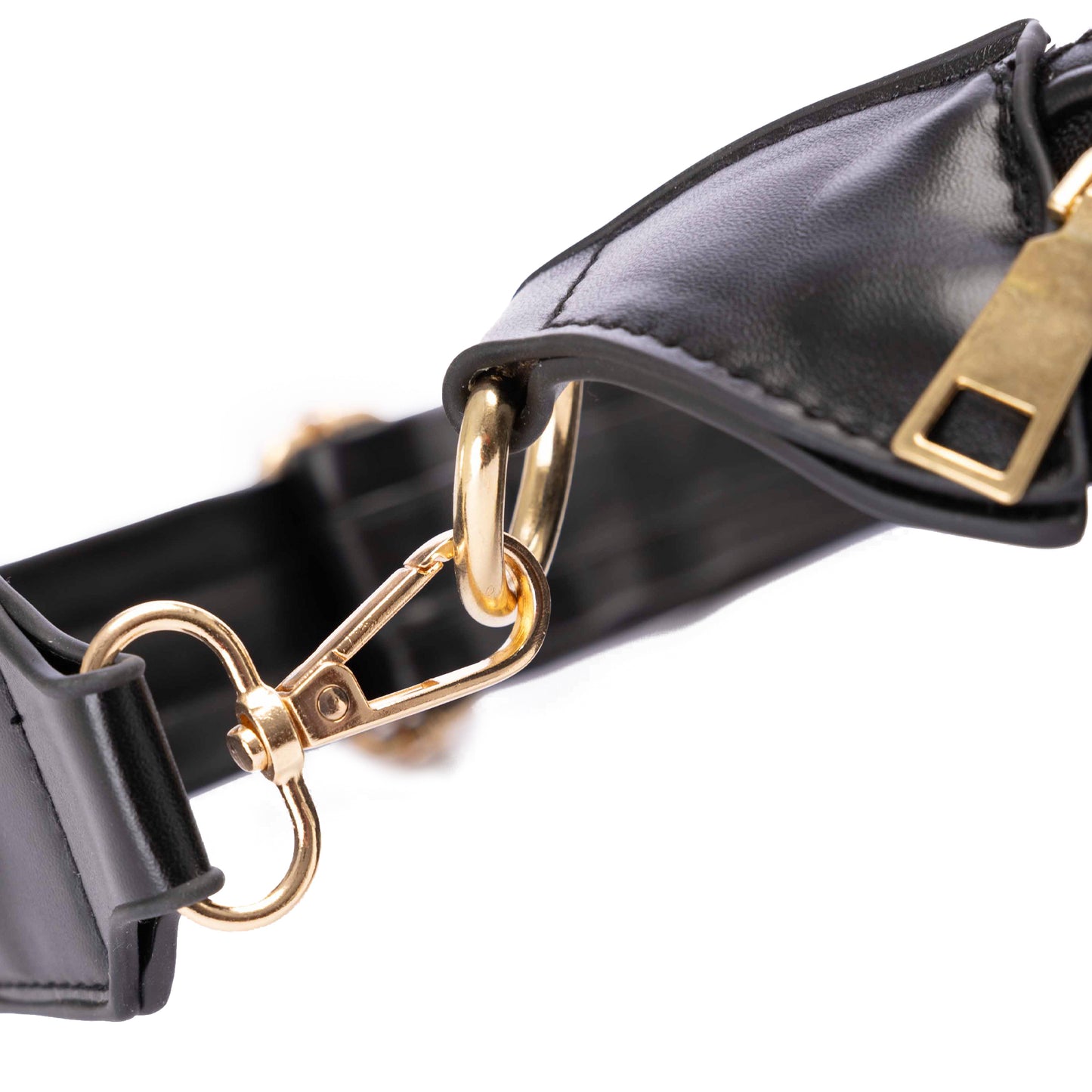 MONOGRAM Black Fannypack With Front Pocket
