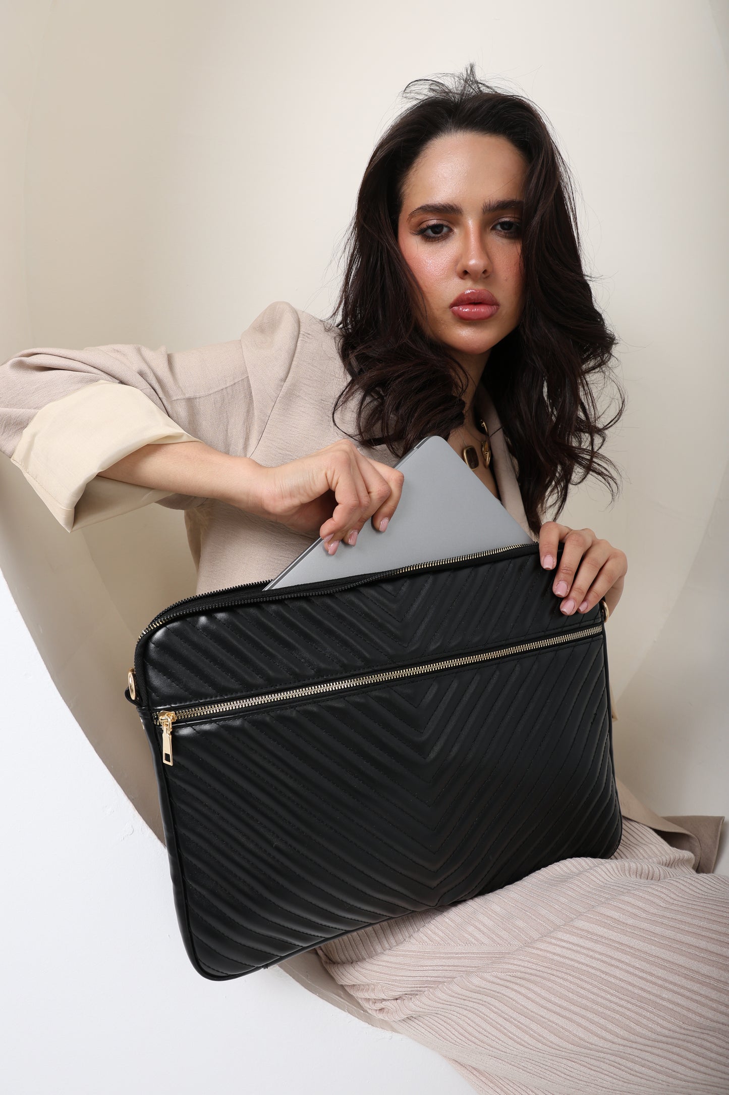 MONOGRAM Black Laptop Sleeve