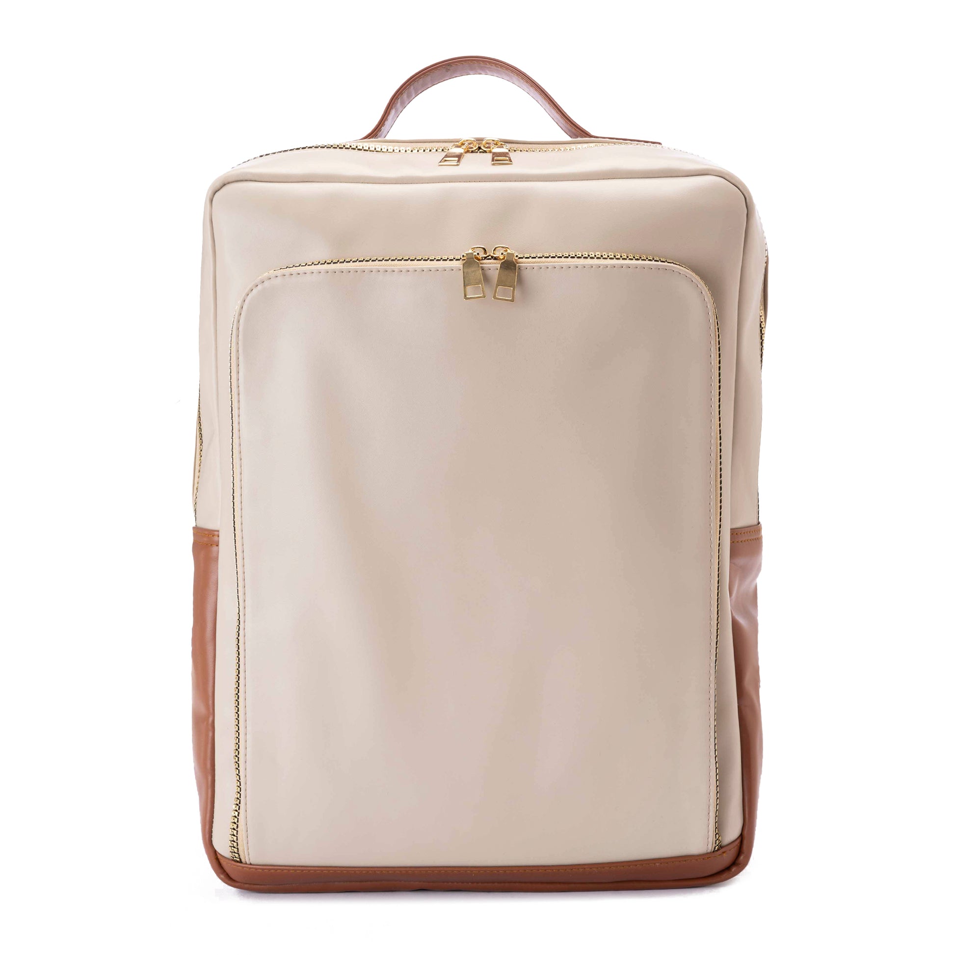 beige leather laptop backpack La Mre Luxe Petite Black plenty of pockets Vrba Leather Backpacks with Laptop